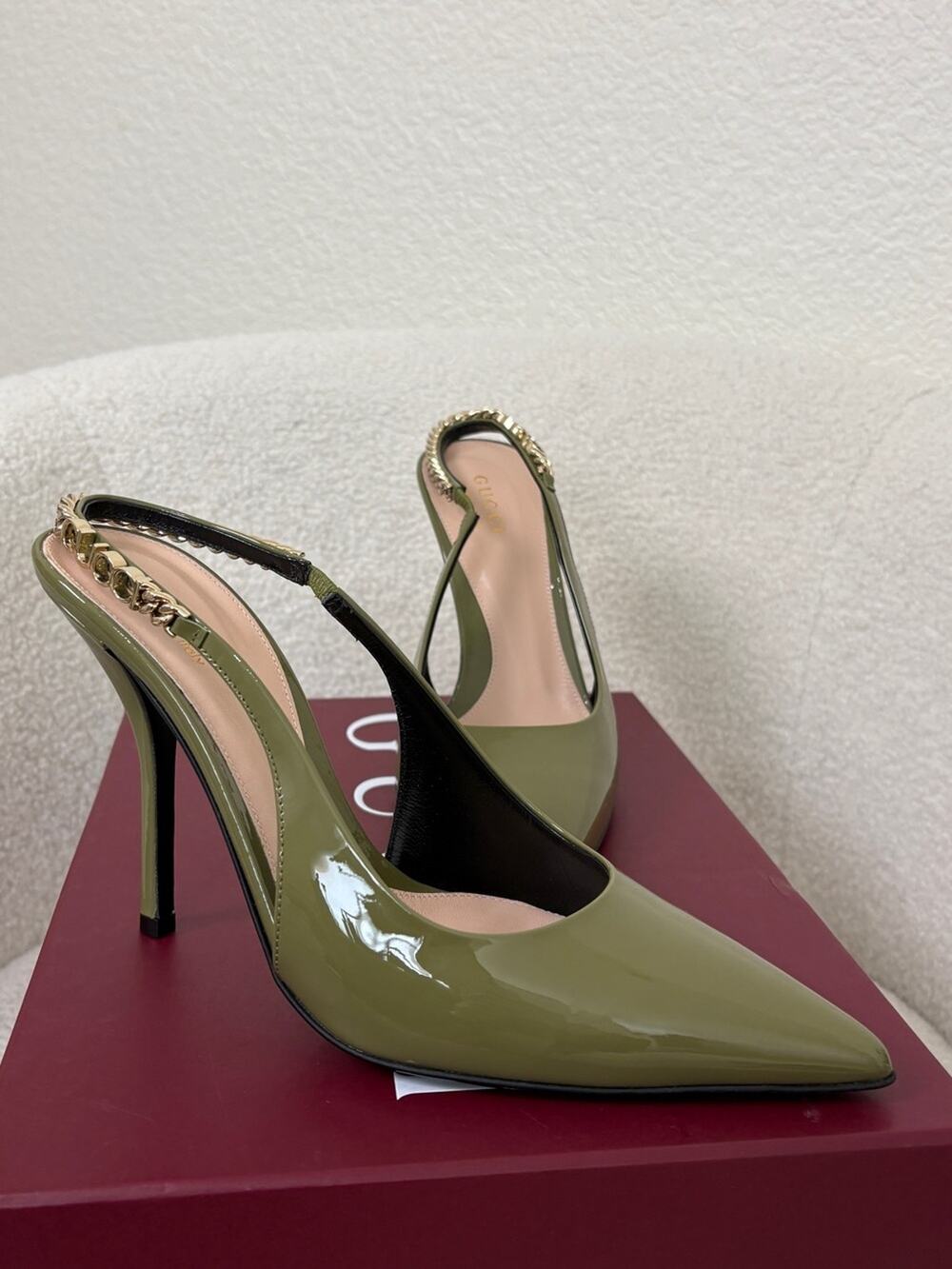 Gucci Signoria slingback pump 4” 38.5